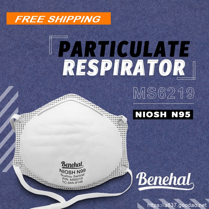 MS6219 N99 PARTICULATE RESPIRATOR HIGH QUALITY COMFORTABLE