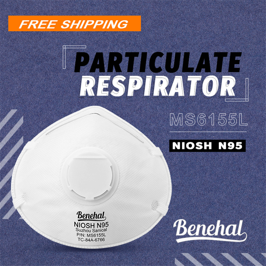 MS6155L N95 PARTICULATE RESPIRATOR WITH VALVE ANTI POLLUTION